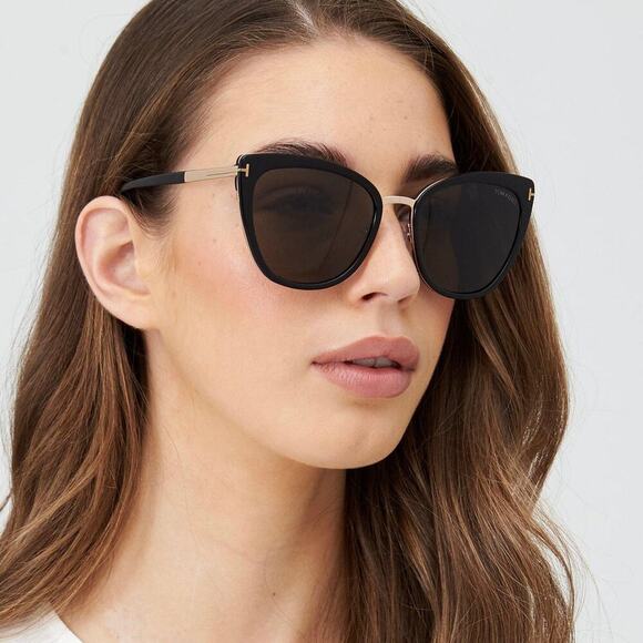 NEW!!! TOM FORD Simona Sunglasses TF717 01A Authentic - Picture 4 of 14